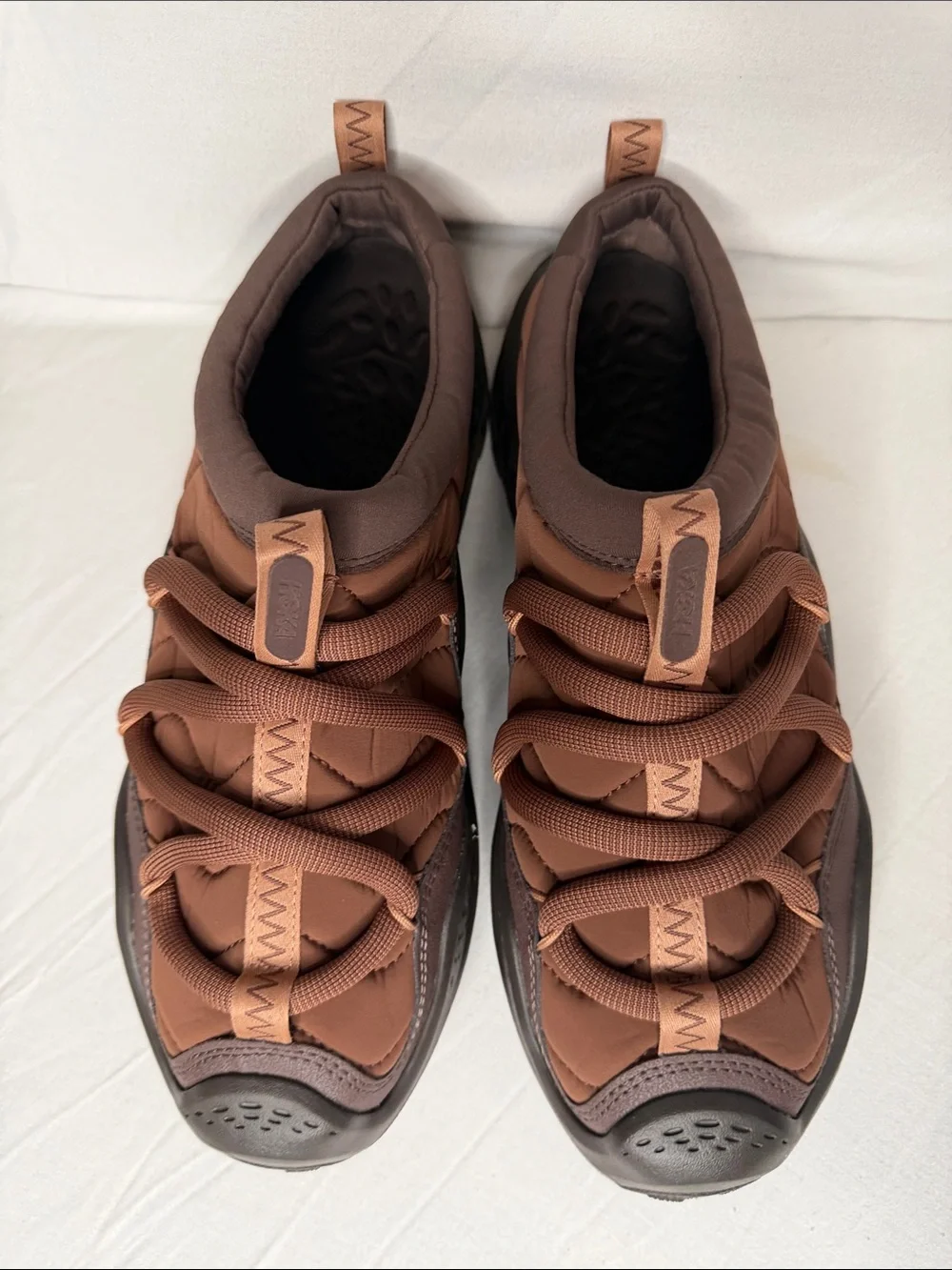 Men's HOKA ONE ONE Brown Two-Tone Athletic Sneakers